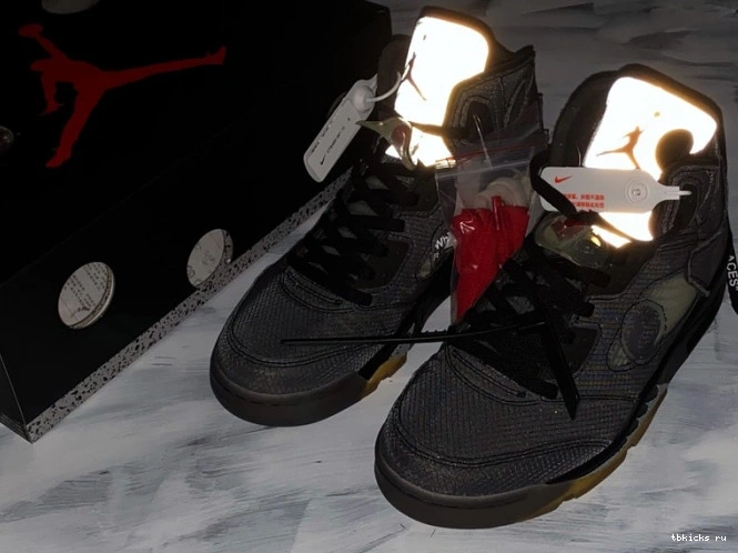 Rep TB Air Black CT8480-001 5 Jordan Off-White x 0714